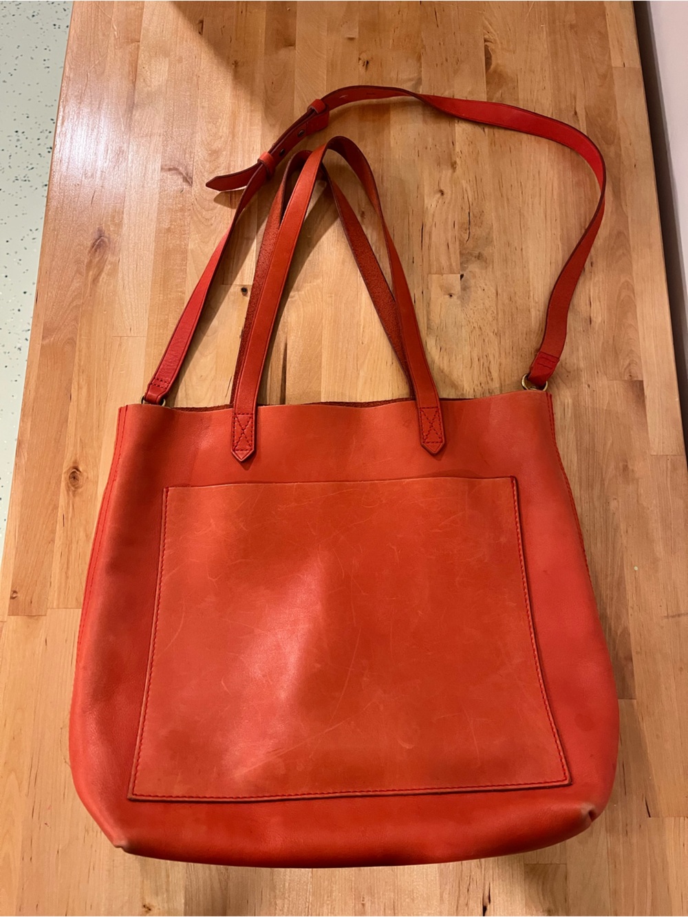 Madewell leather tote